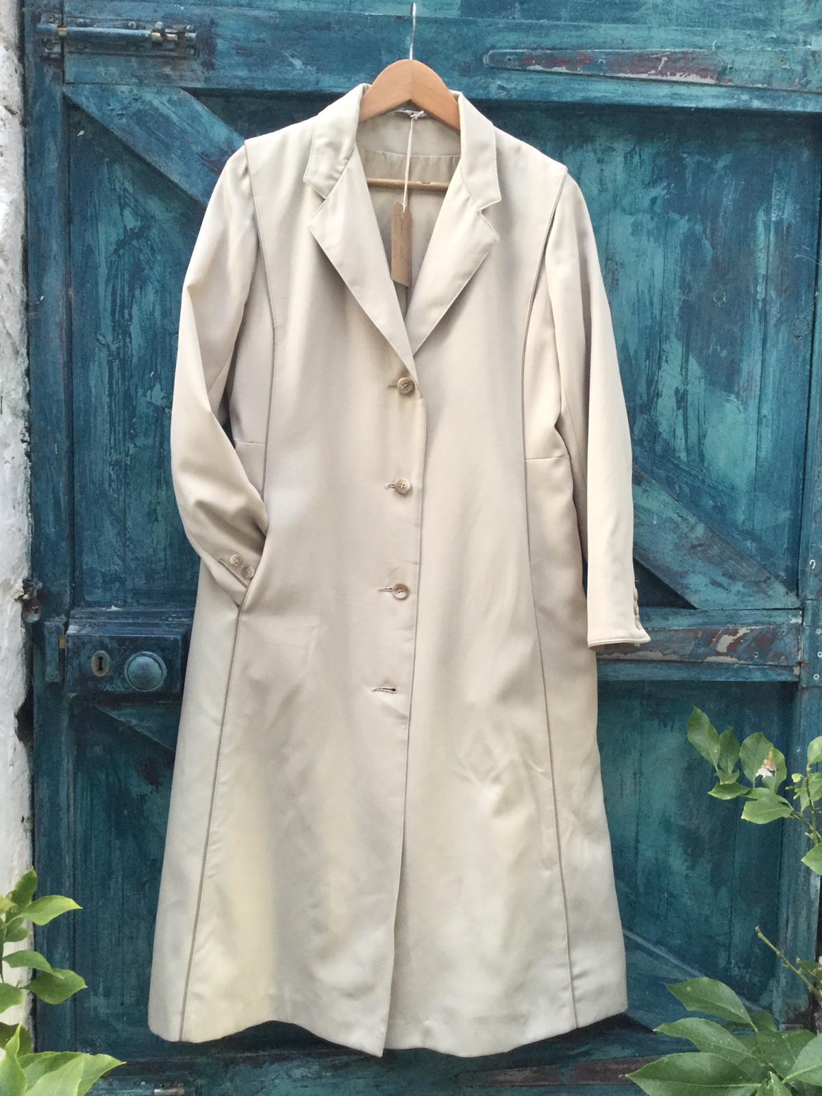 Womens Raincoat Beige Vintage BONDERS Unique WORN ON … Gem