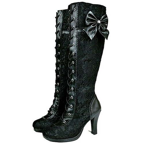 lace material boots