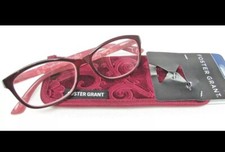 Foster Grant Reading Glasses with Soft Case Cassandra Win 1.50 NEW 