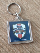 Vintage Wells Bombardier Ale Beer Keyring, Keychain, Fob, Dangler 