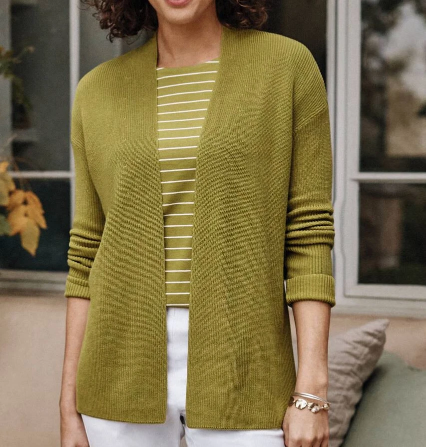 J jill cotton best sale cardigans