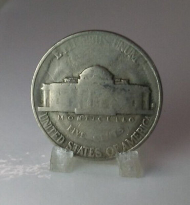 Heavy Grease Strike Through - 1940-S Jefferson Nickel - Struck