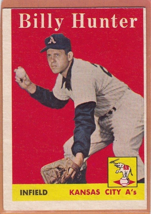 1958 TOPPS BASEBALL BILLY HUNTER #98 A'S EX *A13465 | eBay