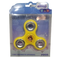 FOCO Disney Princess Diztracto Spinnerz Three Way Set-Belle Spinner Toy, Yellow,