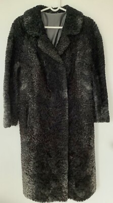 Chicer Persianer-Mantel Naturgrau der Stoll Pelz-Moden