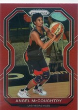 2021 Panini WNBA Prizm ANGEL MCCOUGHTRY #44 RED PRIZM #130/299 ACES