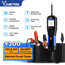 12V 24V PowerScan Circuit Tester Probe Electrical Power AVOmeter Diagnostic Tool