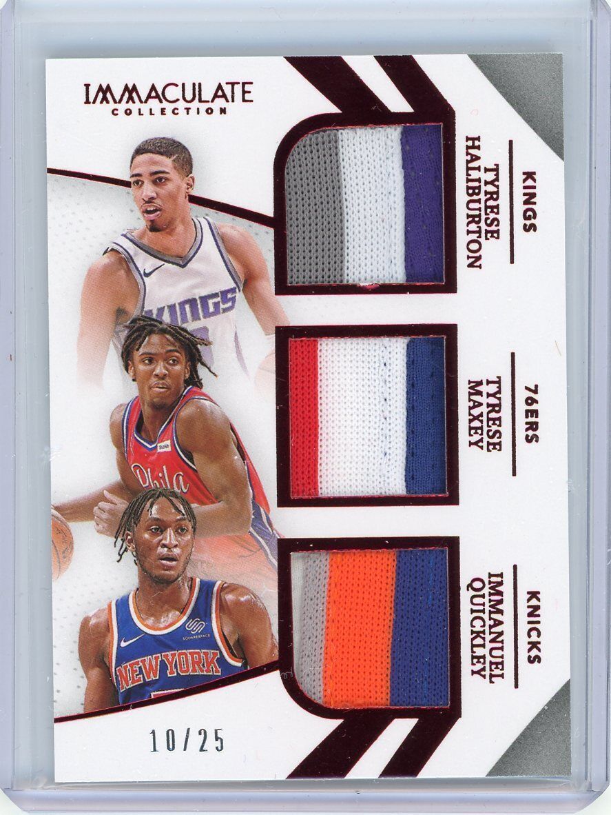 2020-21 Panini Immaculate Triple Patch Red T.Haliburton/T 2020-21 Panini Immaculate Triple Patch Red T.Haliburton/T