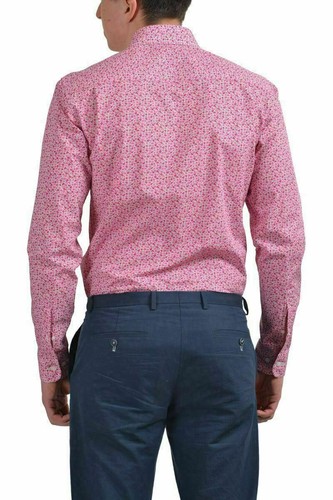 Z Zegna Men's Multi-Color Slim Fit Button Down Dress Shirt US 15 3/4 IT 40 - Picture 3 of 8