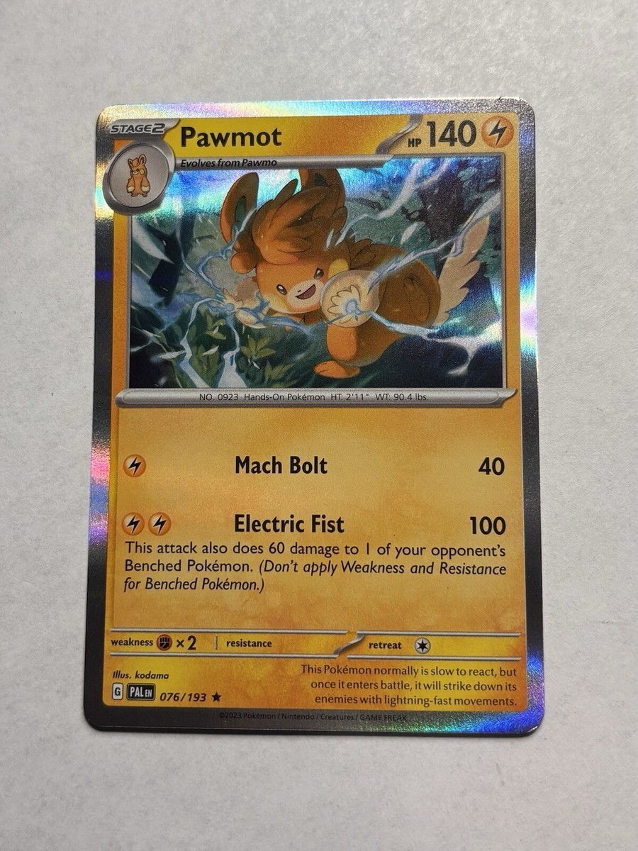 HOLO Pawmot 076/193 NM / M - Paldea Evolved Scarlet Violet Pokemon