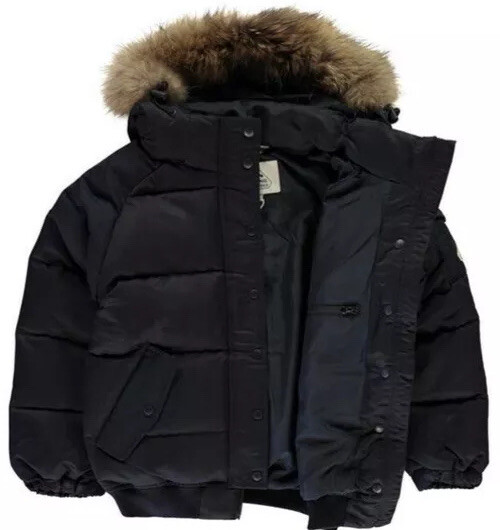 Details zu Pyrenex 100% Authentic Girls Aviator Black Jacket Age 14 NWT RRP £345 Im Inland hoch bewertet