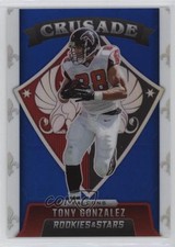2021 Panini Rookies & Stars Crusade Blue Prizm 20/50 Tony Gonzalez HOF 19ae