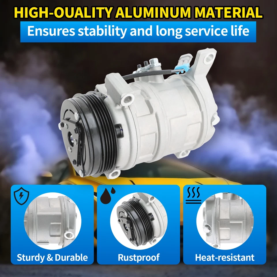 AC A/C Compressor Fit For Dodge Nitro 2007-2008 Jeep Liberty 2006 2007 2008 Foto 2 de 4