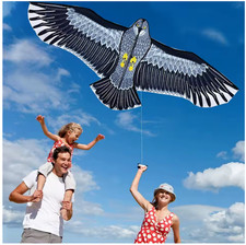 New Outdoor Fun Sports Huge 185cm Eagle Kite With Handle Line Novelty Toy Kites