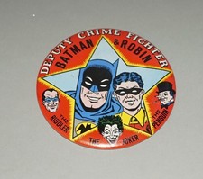 CIRCA 1966 BATMAN ROBIN DEPUTY CRIME FIGHTER 3 1/2