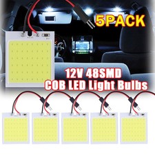 5 Pack 48smd Cob White Led T10 Ba9s Car Interior Dome Map Light Bulb 12v 600lm 5 Pack 48smd Cob White Led T10 Ba9s Car Interior Dome Map Light Bulb 12v 600lm