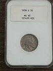 1938 D Buffalo Nickel NGC MS65 older grade NICE!