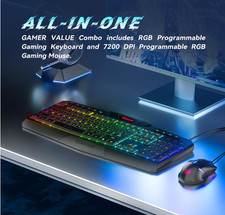 Redragon S101-3 PRO Gaming Keyboard and Mouse...