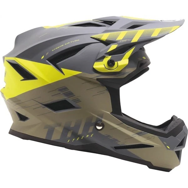 Шлем THH T-42 Xtreme BMX | черный/армейский зеленый/желтый - Изображение 4 из 4