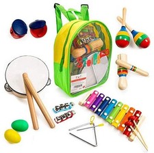 17 pcs Musical Instruments Set for Toddler and Preschool Kids Music Toy -