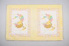 Vintage Care Bears Quilt Blanket Rainbow Stars Nursery Toddler Baby 80 s Large