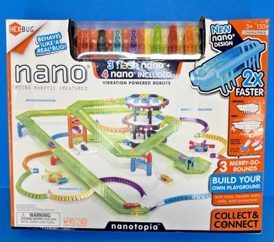 HEXBUG Flash Nanotopia 130+ Pieces Construction Set Micro Robotic Creatures