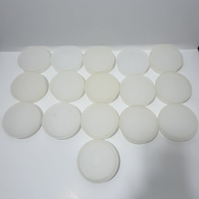 Vintage Tupperware 16 Hamburger Freezer Keeper Containers Lot  #882 Without Lid