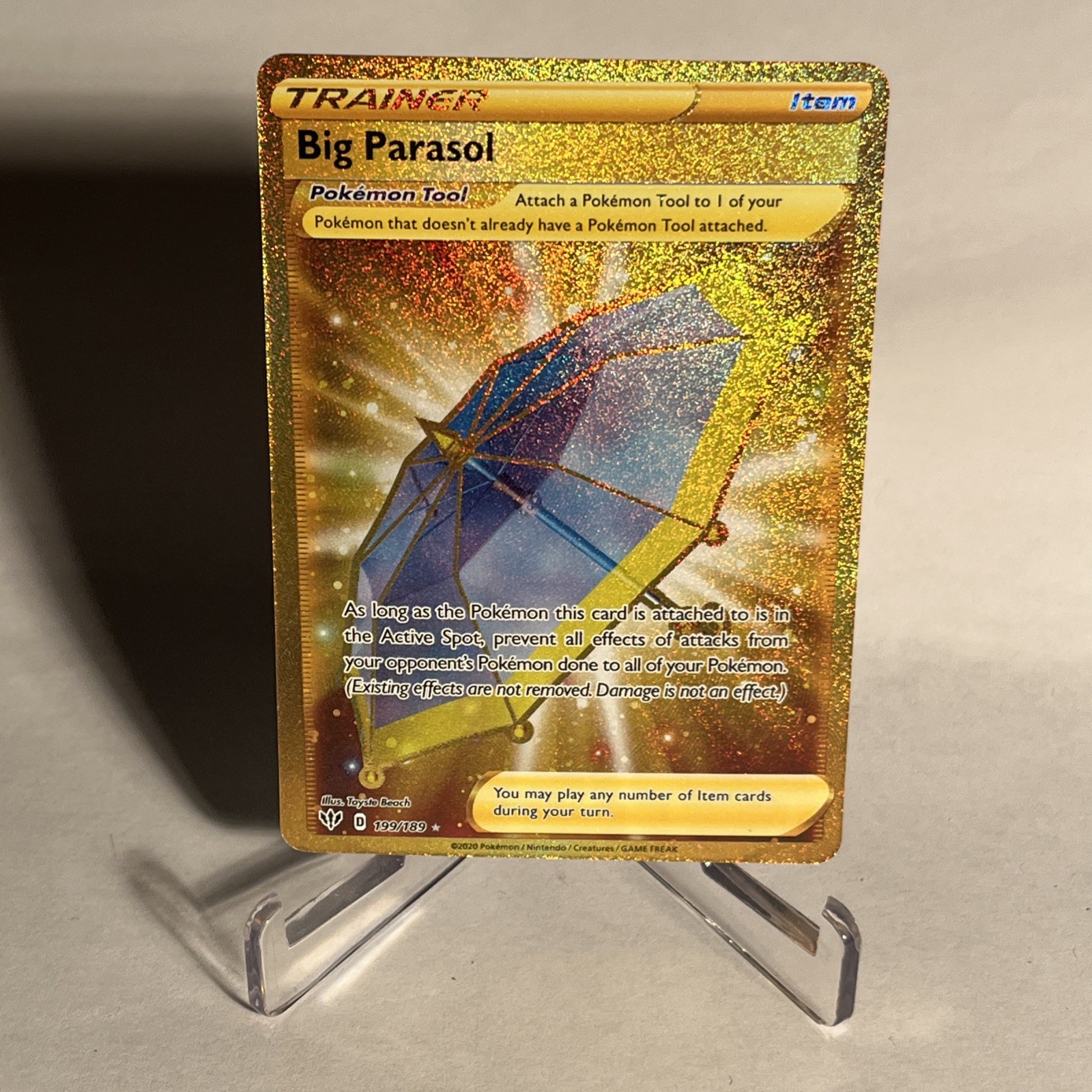 Big Parasol 199/189 - SWSH: Darkness Ablaze Secret Rare - Pokémon TCG (NM)