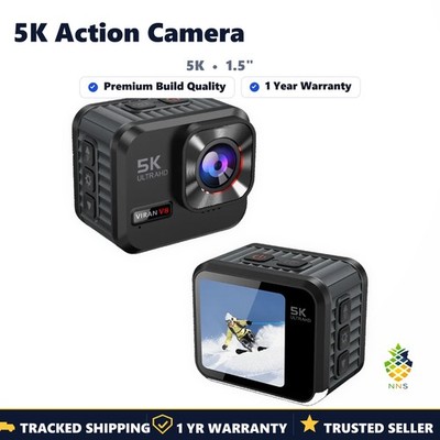 Viran V8 Action Kamera 5K30FPS FHD Wasserdicht Sport Cam Fernbedienung WiFi