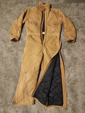 USA MADE VINTAGE Carhartt Coveralls 968QZS Arctic Insulated 44 Short