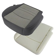 Cubierta de asiento de repuesto de tela inferior del lado del conductor delantero y cojín de espuma con Dodge