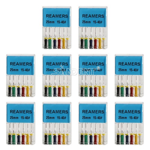 10-100Confezioni 25mm Dentale Endo Radice Canale File Alesatori Acciaio Inox Uso Manuale - Foto 57 di 65