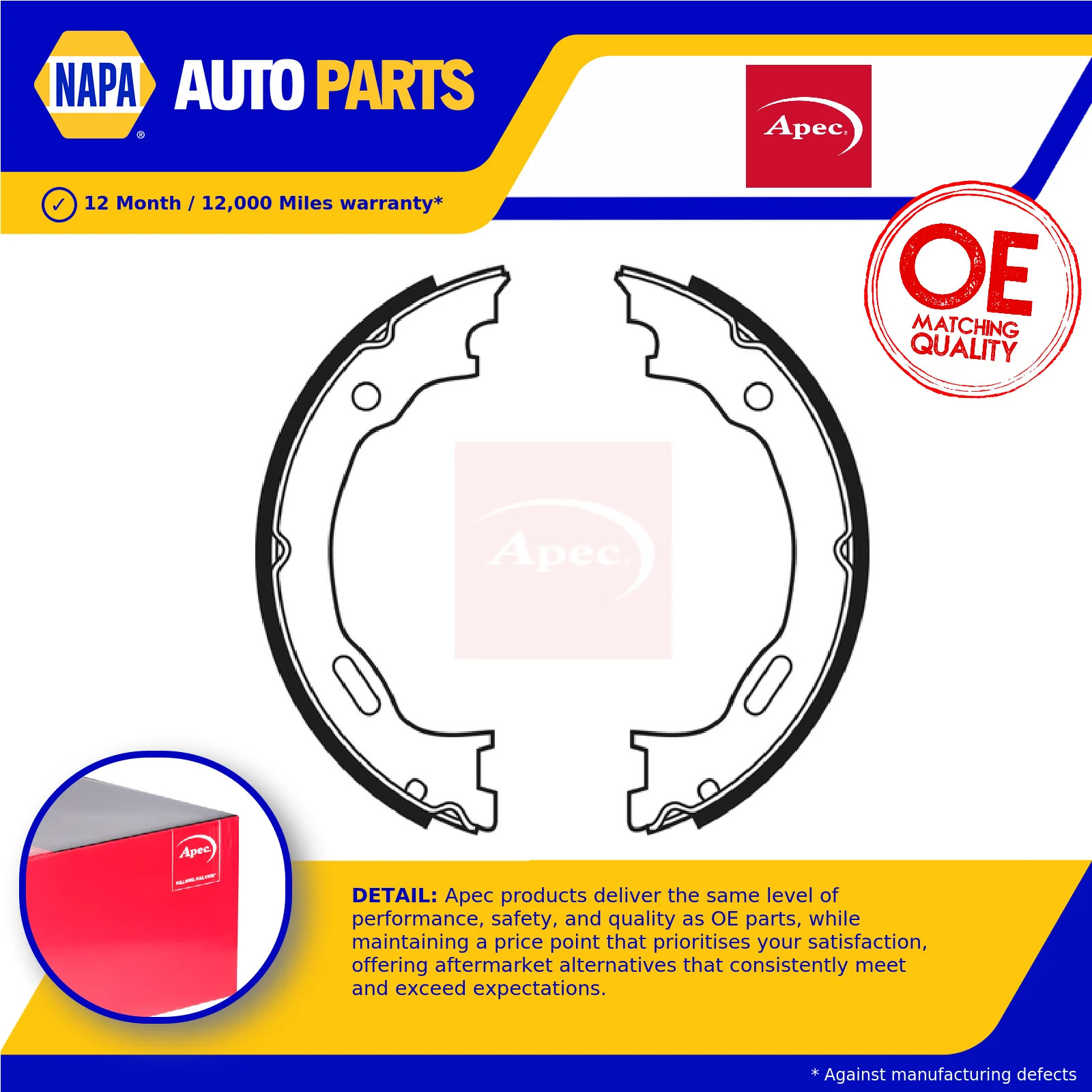 Handbrake Shoes Set fits MERCEDES ML500 W163 5.0 01 to 05 Parking 1634200220 New
