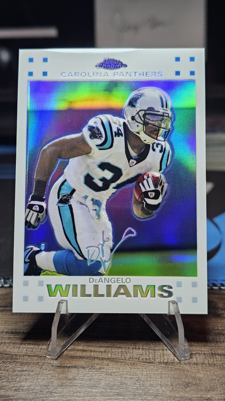 2007 Topps Chrome DeAngelo Williams #TC120 White Refractor /869 Panthers 🔥🔥🔥