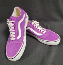 Vans Unisex Old Skool Purple White shoes - Mens 6.5, Womens 8 - Never Worn