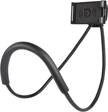 Lazy Cell Phone Holder, Universal Holder for Smart Mobile Black