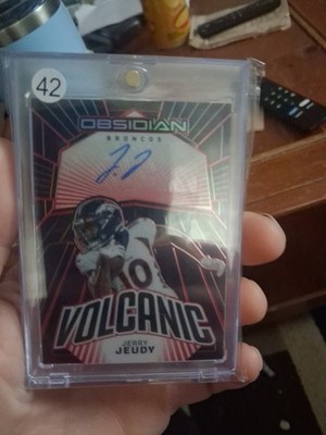 2023 Panini Obsidian Volcanic Signatures Jerry Jeudy #VS-JJE Red /8