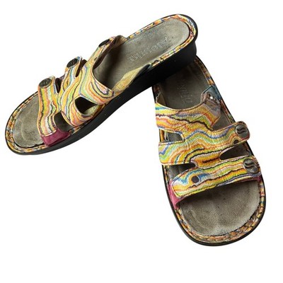 ALEGRIA Electric Avenue Sandals Women's EU 39 US 8 Venice Psychedelic Funky READ