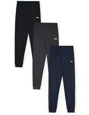 Hind Boys Sweatpants 3 Pack Jogger Pants for Kids in Fleece and Tricot 14-16