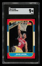 1986-87 Fleer Set-Break # 31 Julius Erving SGC 9 MINT