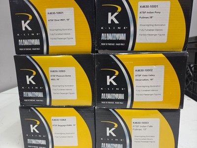 K-LINE K-4630 Six car aluminum passenger set. New in boxes.