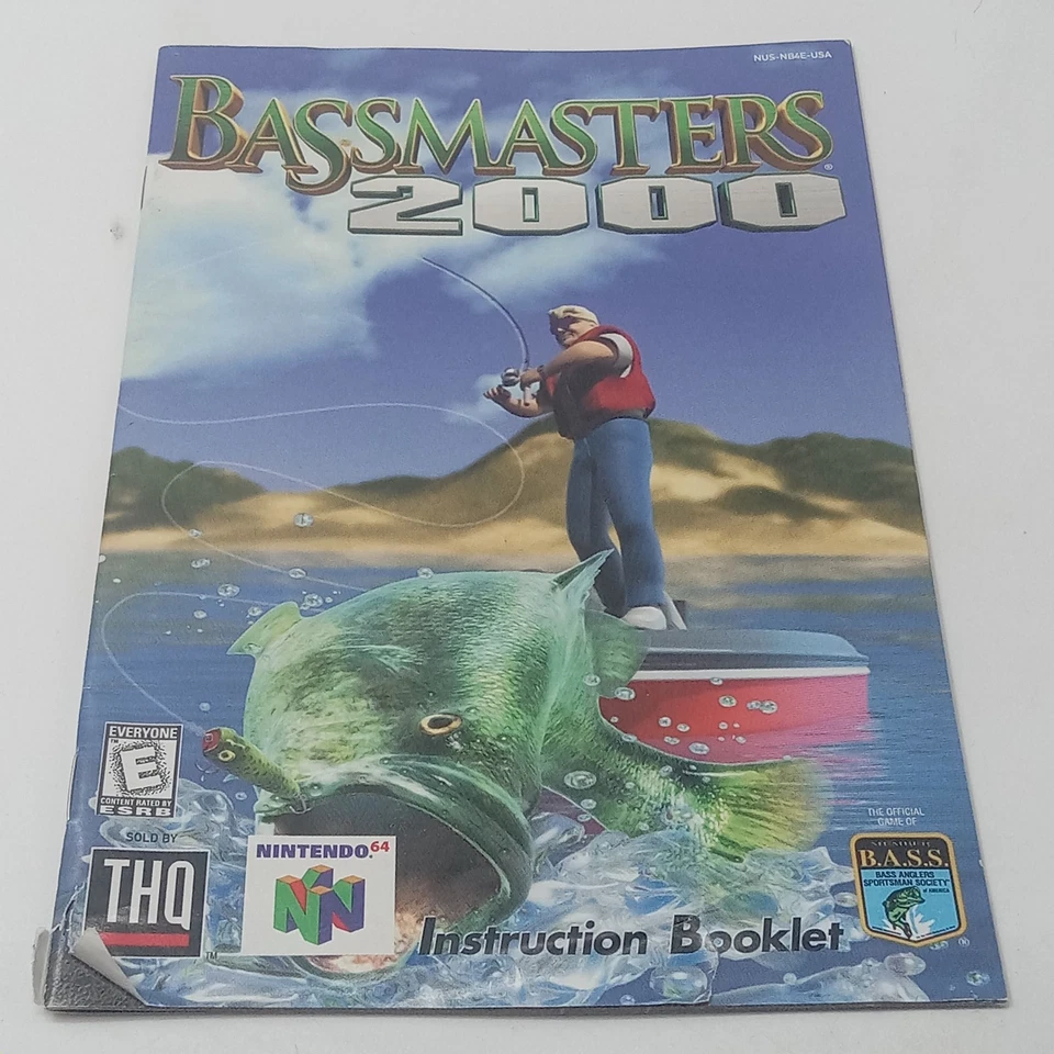 N64 Bassmasters 2000 Nintendo 64 Auténtico Completo En Caja con Protector Probado Foto 2 de 4