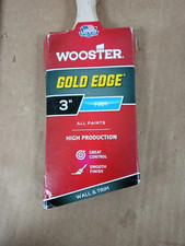 Wooster Brush Gold Edge Angle Sash Paintbrush Polyester None 3in