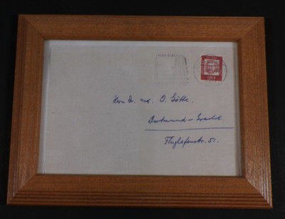 Envelope Handwritten by Max Born Nobel Prize in Physics