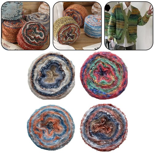 Brand New Section Dye Gradient Mohair Yarn Hand Knitted DIY Hat Scarf Sweater
