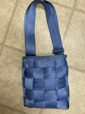 Harvey s Blue Seatbelt Bag Vintage