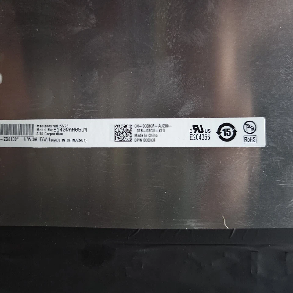 2.2K 14.0" WQXGA laptop LCD Screen B140QAN05.M FOR DELL INSPIRON 14 5445 40pin - Image 4 of 4