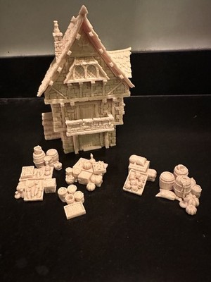 Tabletop World - Merchant House with groceries - OOP