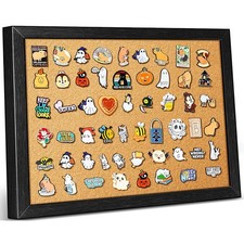 tutata Enamel Pin Display Board, 16'' x 12'' Pin Display Frame, Lapel Pin Hol...