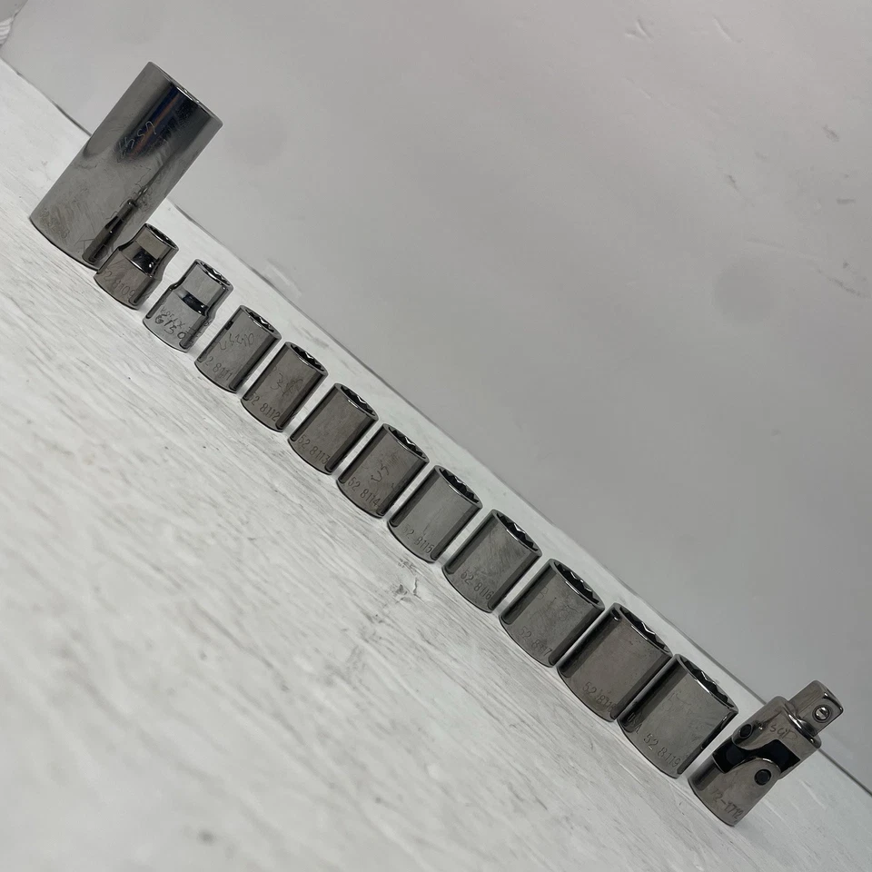 Vintage K-D Tools - 20Pc Tool Set - 3/8" Drive - Sockets & More - Used - Good - Image 4 of 4